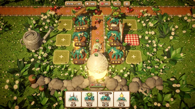 Spider Defense in landscape on a wide screen
