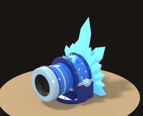 Ice Gun with ice crystals