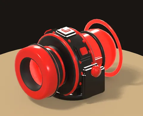 Laser Gun with a red glowing core