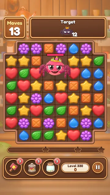 Level 330: the Spider Queen on the board