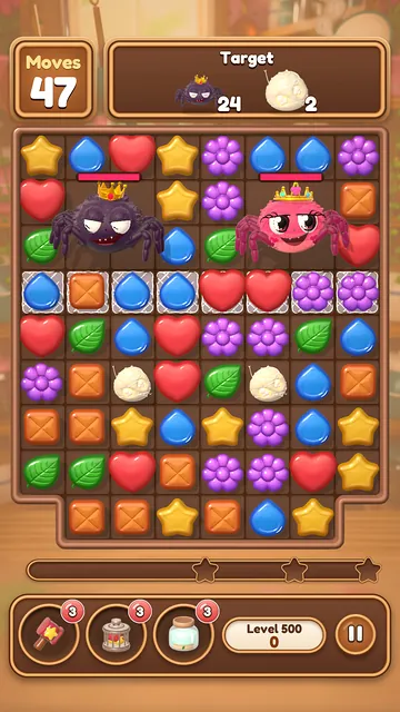 Level 500: the Spider King and the Spider Queen together